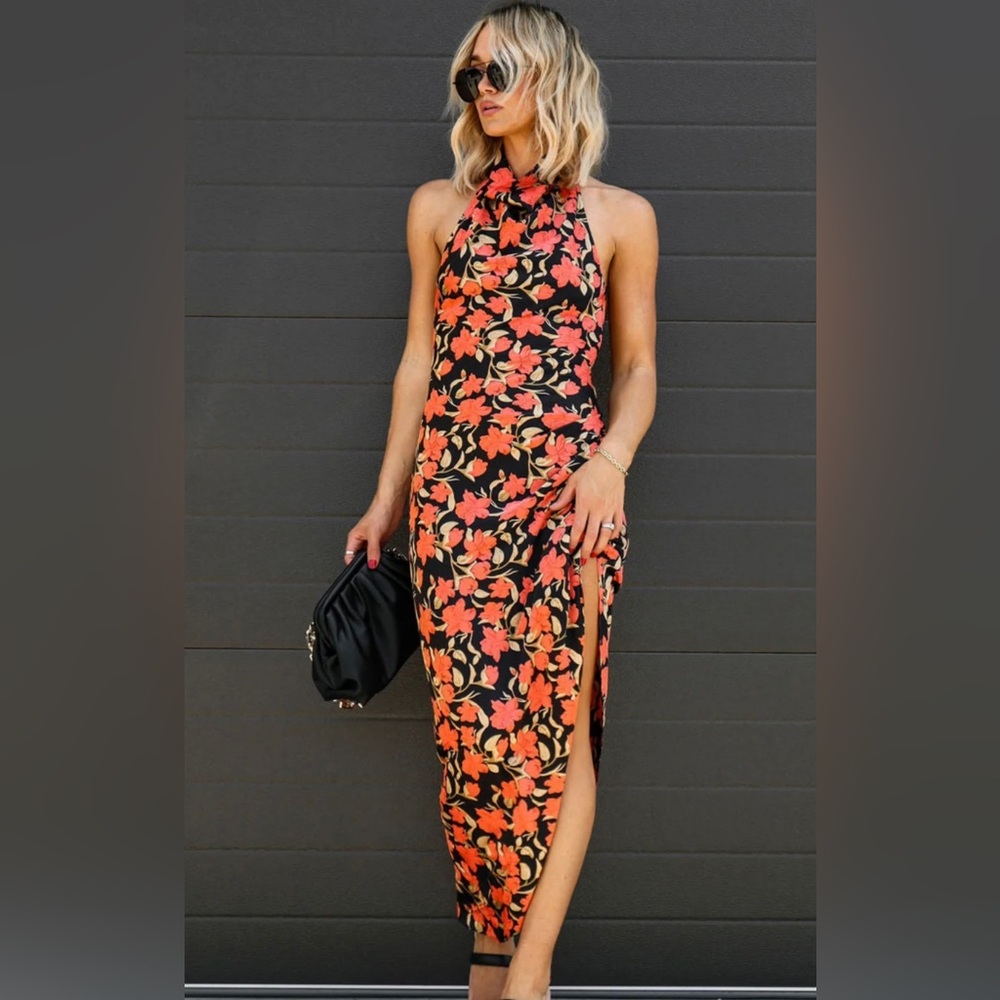 New Vici Floral Midi Dress Size Large